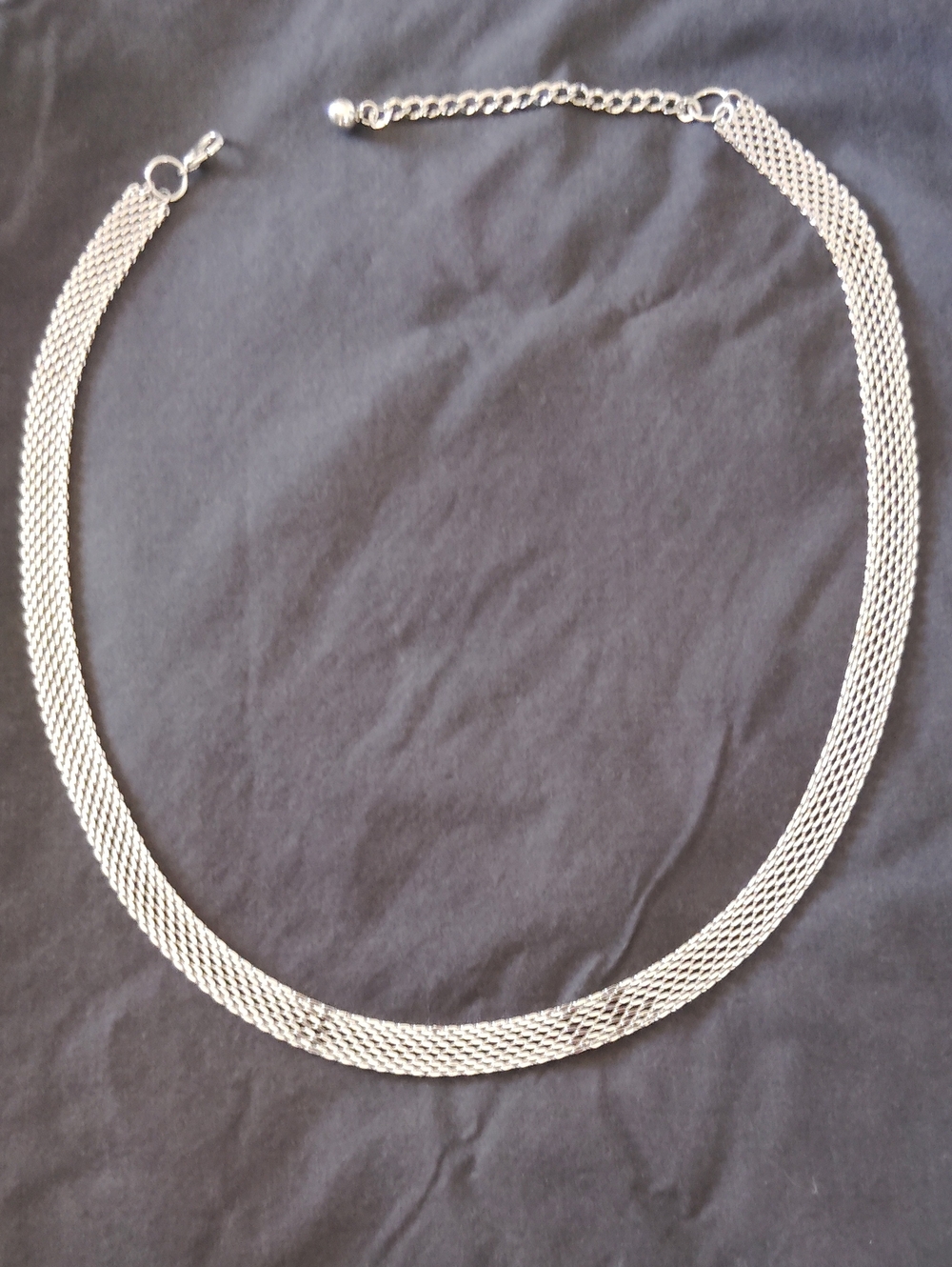 Elegant Silver Multi-strand Mesh Belt